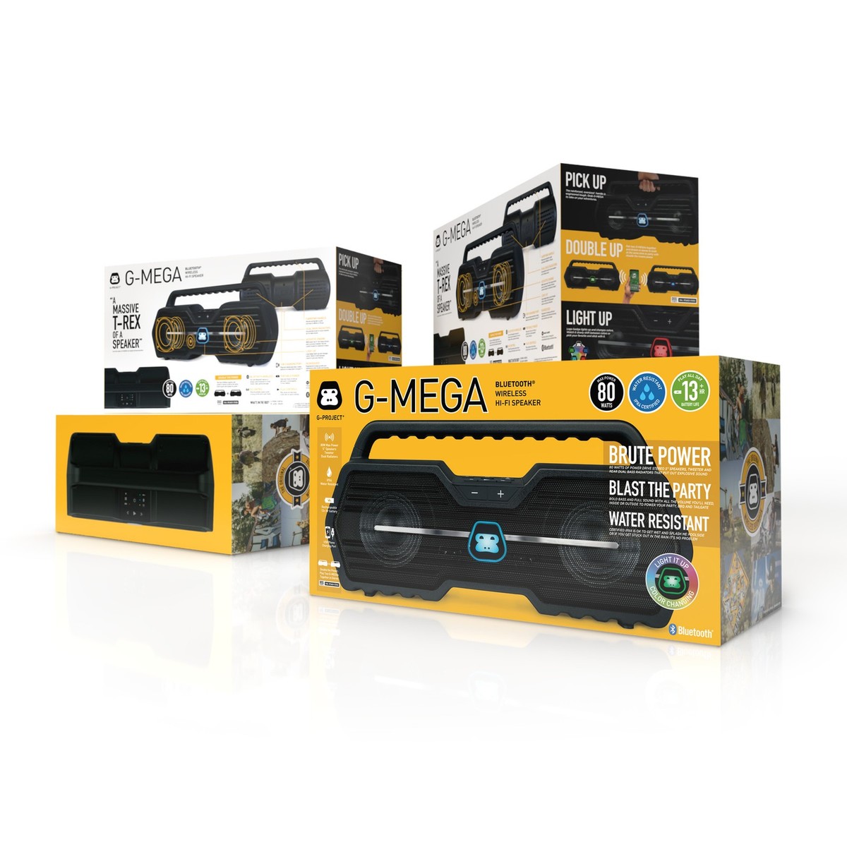 G-Project G-900M G-Mega Wireless Bluetooth Boombox Portable