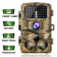 Trail Camera FHD 1080P 14MP Wildlife Hunting Game Camera Night Vision No WIFI