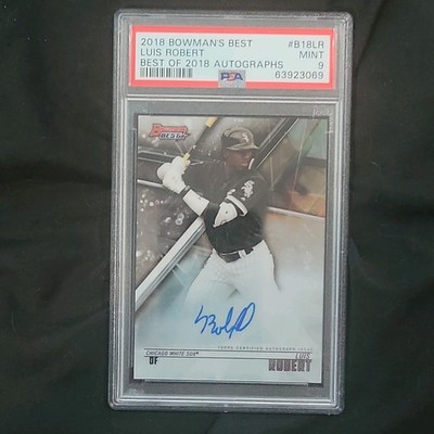 2018 Bowmans Best Luis Robert Autograph Auto PSA 9 #B18LR New York
