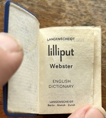 1957 Vintage Miniature Langenscheidt “The Little Webster