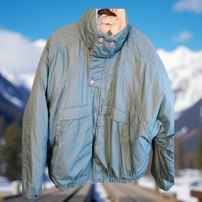 Men's Expressions Retro Puffer Ski Jacket Size XL 46 Teal