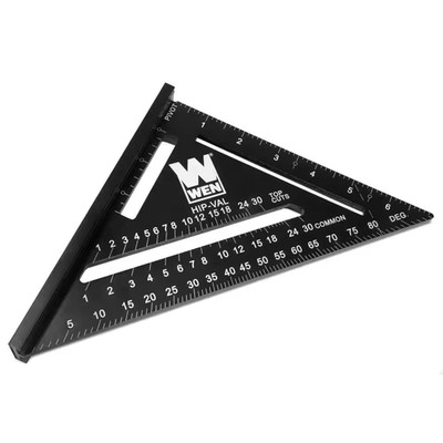 7 In. Magnetic Rafter Square Layout Tool with Laser-Etched Scale
