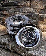 Set Of 4 Mercedes Benz Silver Floating Center Cap Ghost Xl Wheels Big 7.2 In 182 Set Of 4 Mercedes Benz Silver Floating Center Cap Ghost Xl Wheels Big 7.2 In 182