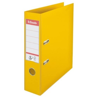 Esselte A4 Ordner, Gelb, Rückenbreite von 72 Millimeter, Kunststoff, 811310, 1 s