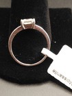 925 Sterling Silver Princess Cut Moissanite Engagement Ring Size 7 — photo 4
