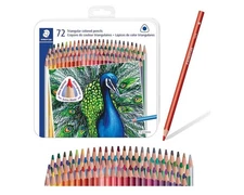 STAEDTLER Triangular Barrel Colored Pencil (72 Count), New