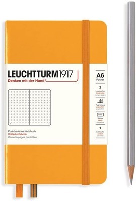365626 Notizbuch Pocket (A6), Hardcover, 187 nummerierte Seiten, Rising Sun,