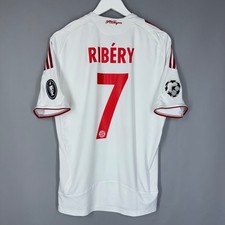 BAYERN MUNICH 2008/2009 AWAY FOOTBALL SHIRT ADIDAS CHAMPIONS LEAGUE #7 RIBERY