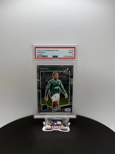 2023-24 Donruss FIFA – Rated Rookie Cubic #176 Endrick PSA 9 MINT