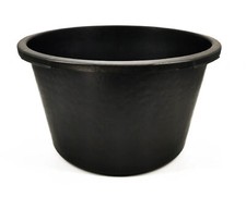 Round Mortar Container 40 Liters Garden Storage Tub Plasterers Hors Bucket