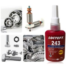 243 Thread Lock Bolt Stud Fast Fix Screw Glue Nut Tight Medium Compound 50ml