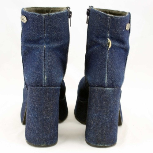 Buffalo 24401-T Stiefel Gr.37 Stiefeletten Jeansoptik Plateaustiefel (#3271) - Bild 6 von 7