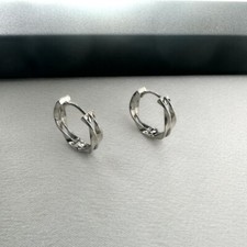 Small Hoop Earrings for Men Women Streetwear Unisex Style