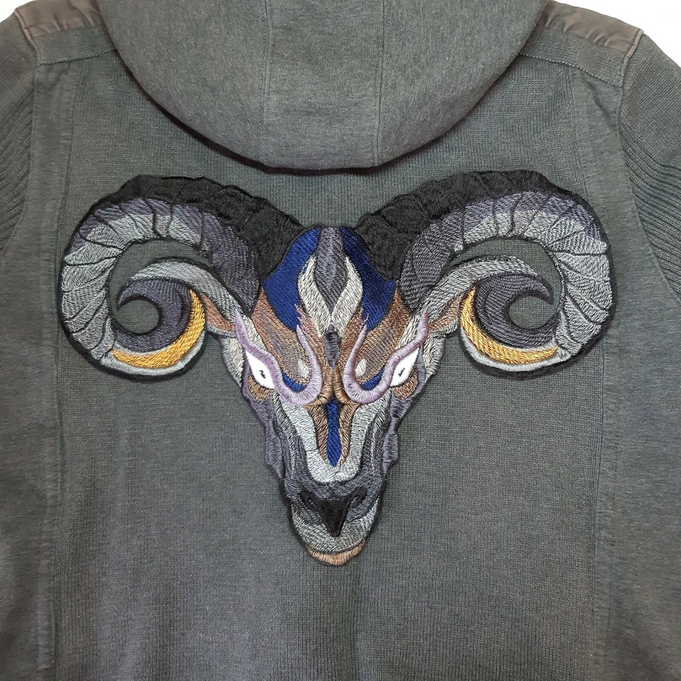 Ram Animal Large Handmade Embroidered Patch from Ukraine - Image 4 of 4