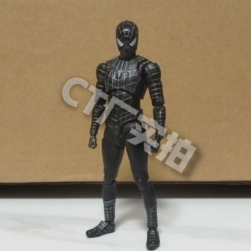 SHF Spider-Man No Way Home Black Suit Ver Figure Tobey Maguire - Picture 7 of 17