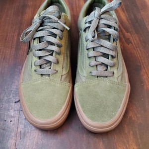 vans olive green sneakers