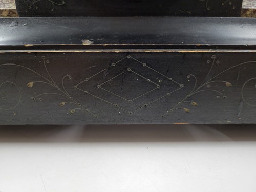 Antique E.N. Welch Black Mantle Clock With Lions Heads And Feet. Untested - Picture 19 of 20