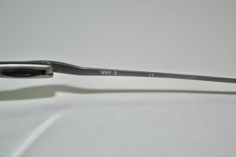 RARE Oakley Why3 Silver Titanium Ice Iridium Mens Sunglasses eBay