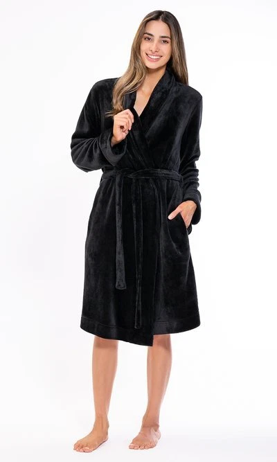 Plush Soft Lightweight, Robe for Women Fleece Bathrobe for Women, Comfy Women's