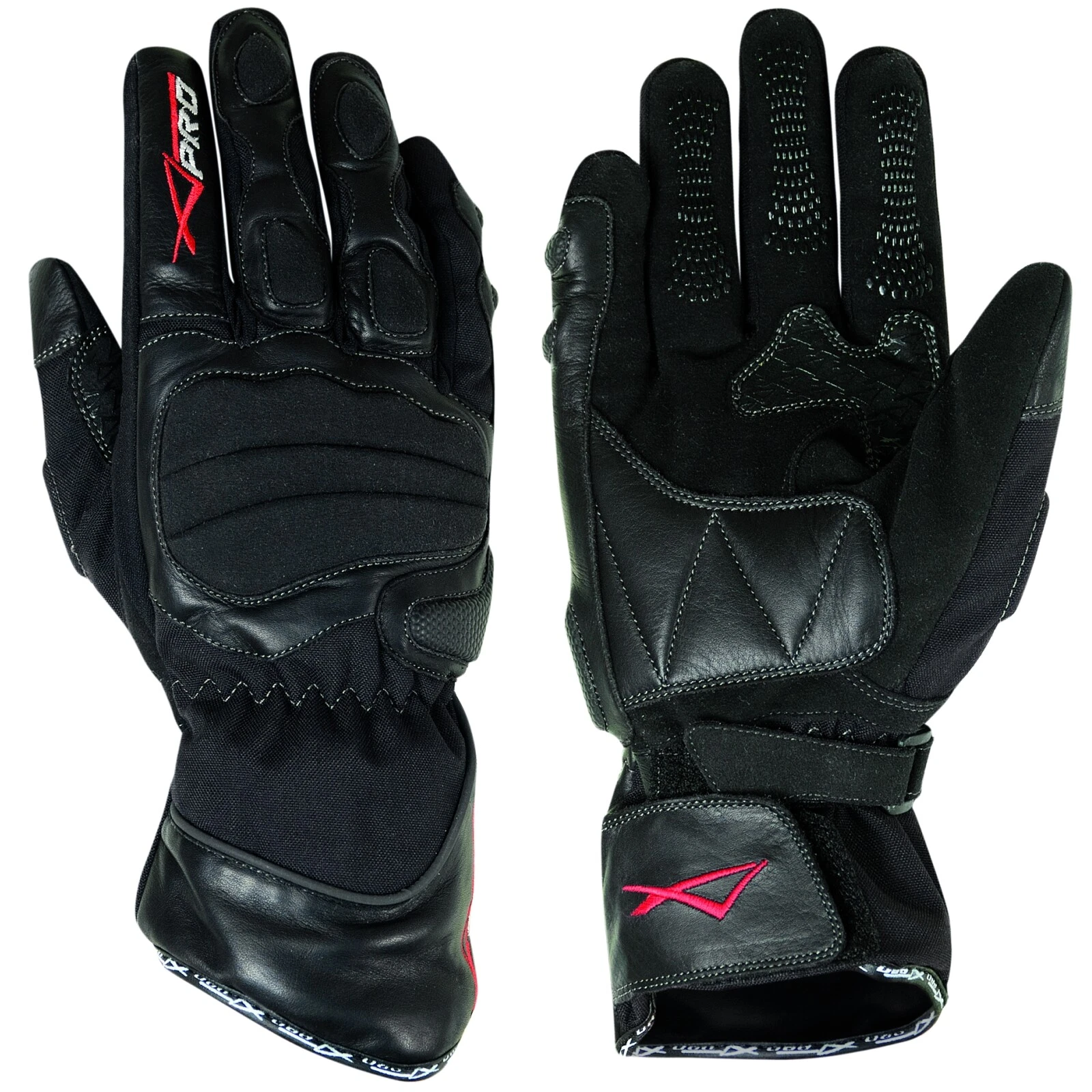 Textile leather Gloves Waterproof Dry Thick Padding Biker Motorcycle Scooter