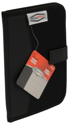 RoadPro PH-0013BK 5.75'' x 8'' 36 Capacity Permit Holder - Black