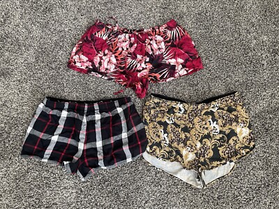 (3) Pairs Women s La Senza PJ Comfy Pajama Short Shorts Size Small