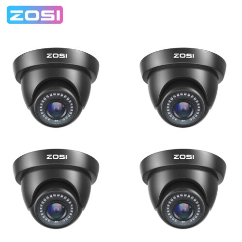 ZOSI 1080P 4 Pcs Hybrid 4-in-1 TVI CVI AHD CVBS Security Surveillance Camera - Picture 1 of 10