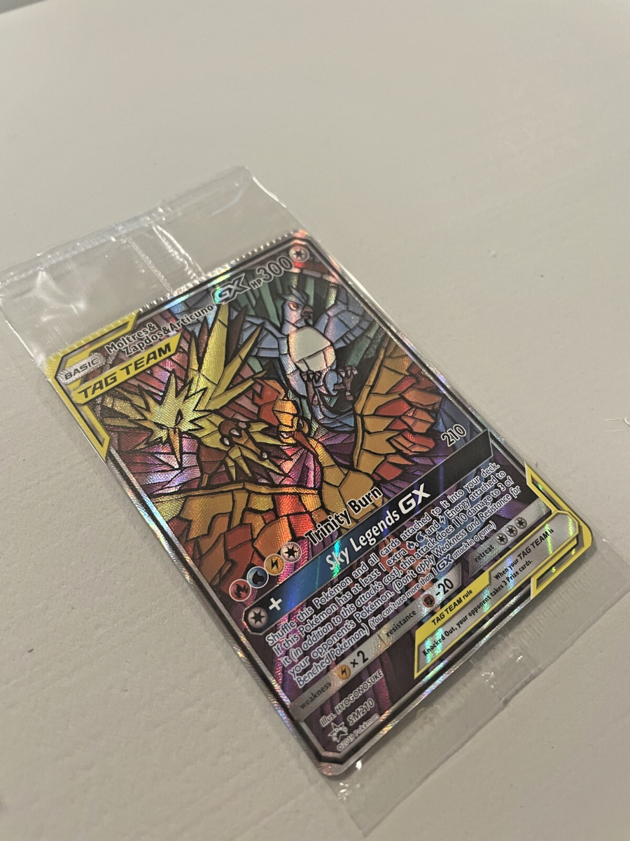 Moltres & Zapdos & Articuno GX SM210 Sm Holo Sealed Promo CRIMP