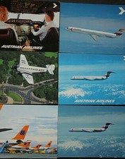 46938 AK Aereo Aeroporto Austrian Airlines Mc Donnell Douglas MD 81 Cockpit