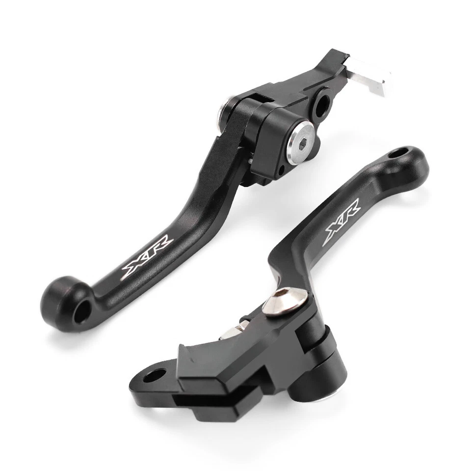 Black Pivot Brake Clutch Levers For HONDA XR250L XR600R XR230/250/400 Motard - Image 3 of 4