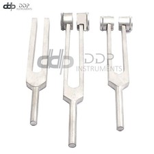 Set of 3 pcs Aluminum Sensory Tuning Forks C 128 256 512