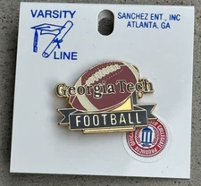 Georgia Tech Yellow Jackets Pin Football Lapel Hat Pin Vintage NCAA .,.