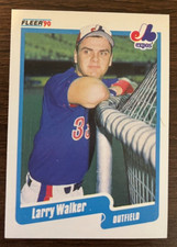 1990 Fleer Larry Walker RC #363