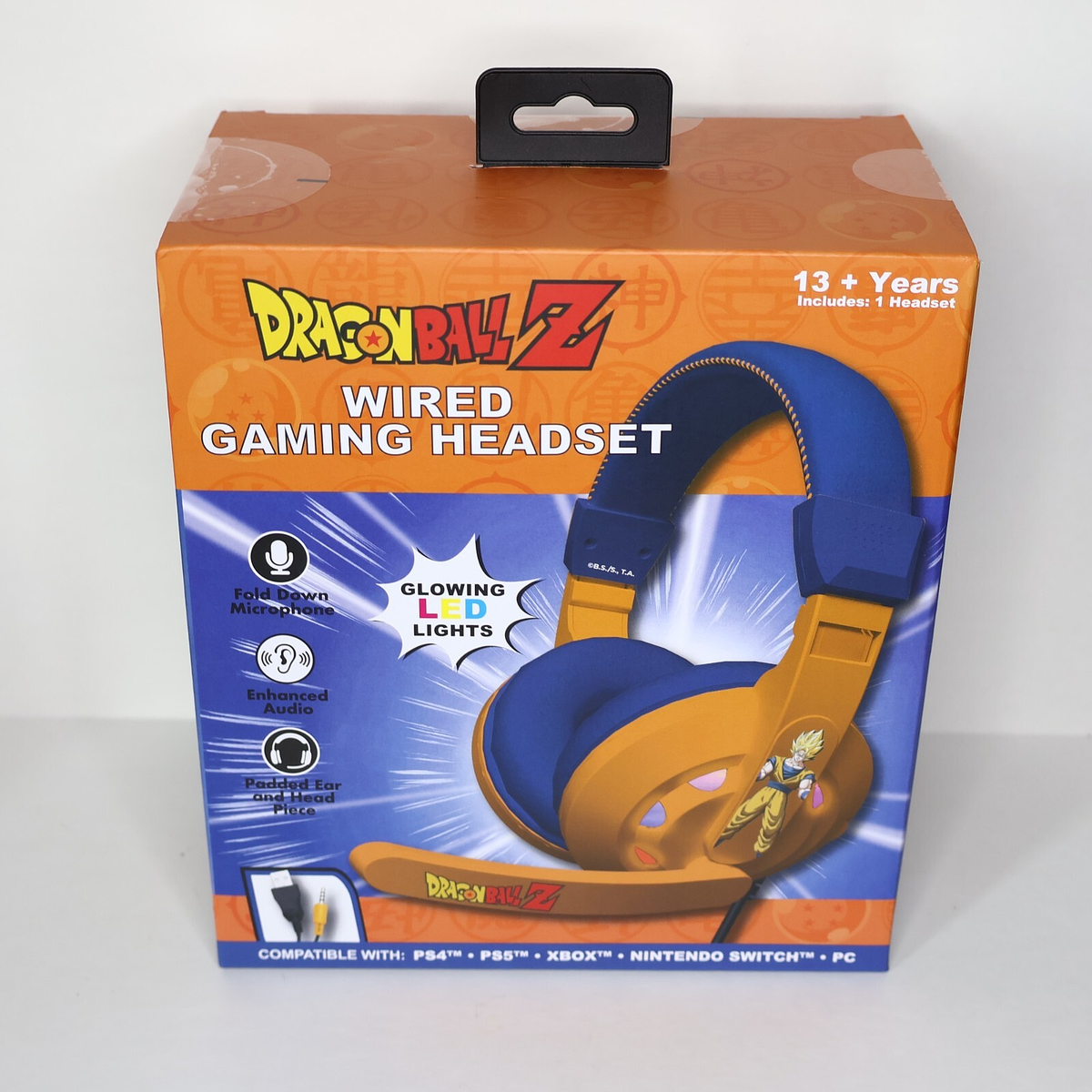 BINNUNE Gaming Headset, Wireless Headset für PS4 PS5 PC PlayStation 4 5, Gaming Kopfhörer mit Mikrofon Bluetooth USB Gaming Headset Wireless mit 120 Stunden Akkulaufzeit