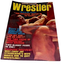 THE WRESTLER SEPTEMBER 1974 SUPERSTAR GRAHAM HARLEY RACE PAT O'CONNOR WWF