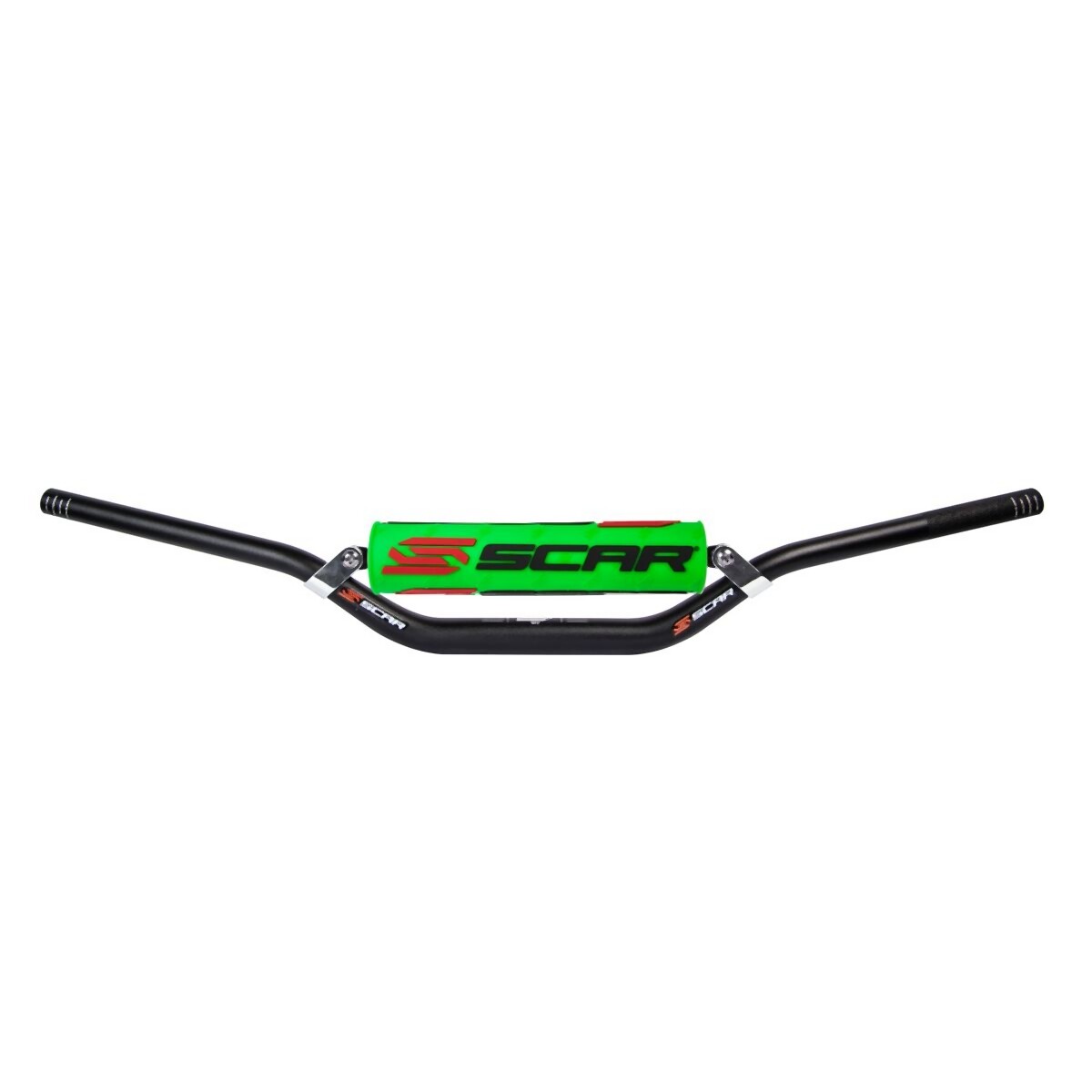 Guidon 28,6mm avec barre transversale Stewart Villopoto noir vert pour éliminer la fatigue