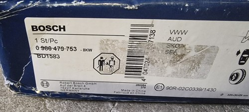 Bosch Bremsscheibe Vorderachse Audi VW Skoda Seat BD1583 A4 A6, 320x30mm UVP 59€ - Bild 3 von 3