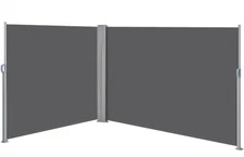 Side Awning Double Retractable Side Awning, Sun Shade Privacy Divider Screen