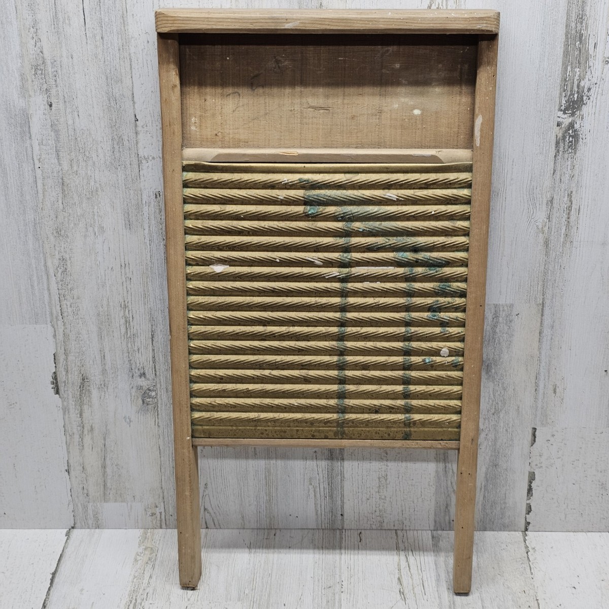 Vintage Wood Wash Board Washboard Company Columbus OHIO USA 60s