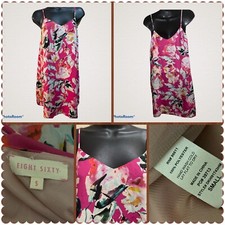 Eight Sixty Women Casual SLIP Dress SZ S PINK FLORAL