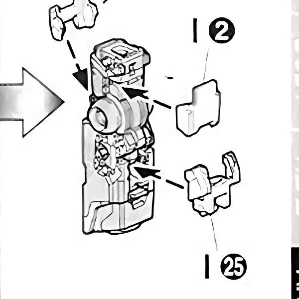2 piezas de metal I25 para MG 1/100 Nu Ver ka Foto 2 de 4