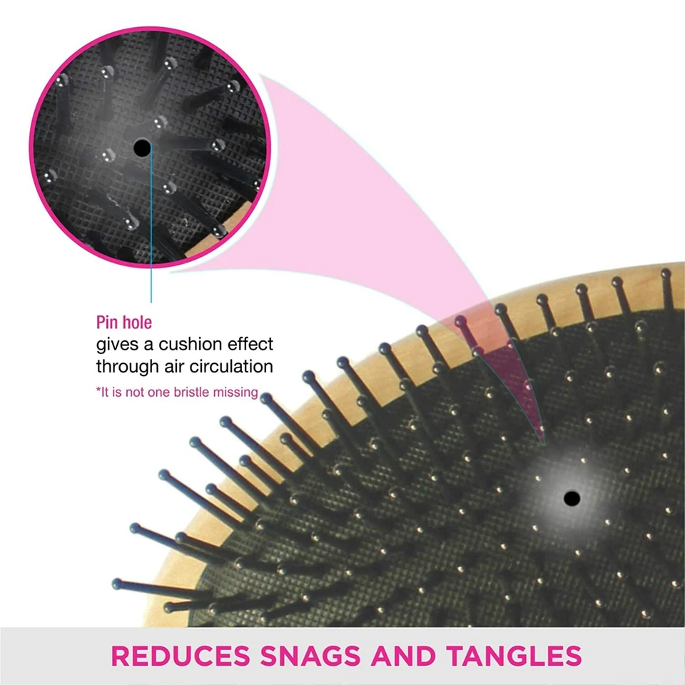 Cepillo acolchado de madera de bambú Vega Foto 4 de 4