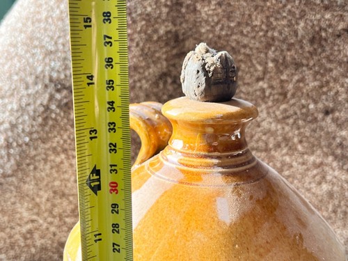 VINTAGE STONEWARE SALT GLAZE FLAGON BOTTLE - 第 8/9 張圖片