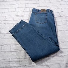 Wrangler Premium Medium Wash Straight Mens Blue Jeans 44x30