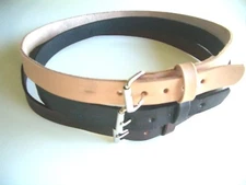 1.1/4" W HEAVY DUTY REAL AMISH LEATHER S.S BUCKLE HAND MADE WORK BELT TOOLS