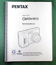 Ricoh Optio M10 OPerating Manual: 168 Pages  Protective Covers 