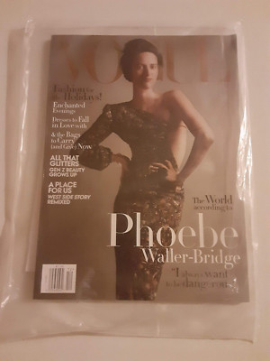 VOGUE Magazine December 2019 Issue Phoebe Waller-Bridge Cover -- Holiday Fashion