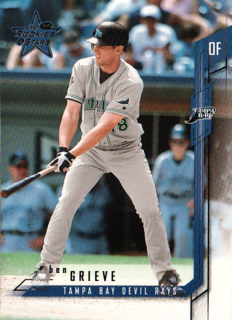2001 Donruss Leaf Rookies & Stars #85 - Ben Grieve - Tampa Bay Devil Rays 01-082