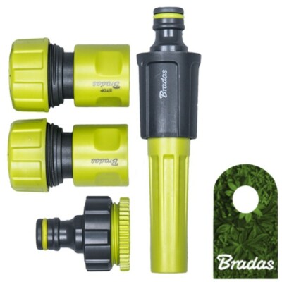 Gartenschlauch Anschluss Adapter Set für Schlauch 3/4' LIME LINE BRADAS