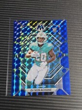 2023 Panini Mosaic De'Von Achane Blue Mosaic Prizm /99 Miami Dolphins #312